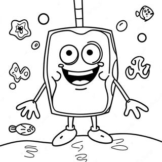 Spongebob Squarepants Underwater Adventure Coloring Page 34085-7435