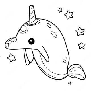 Narwhal Coloring Pages