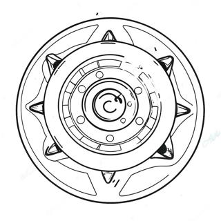 Spinning Beyblade In Action Coloring Page 34619-7558