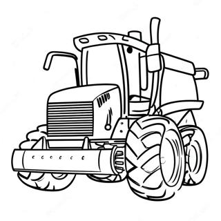 John Deere Combine Harvester Coloring Page 34714-7577