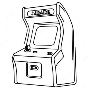 Retro Arcade Game Console Coloring Page 34970-7643