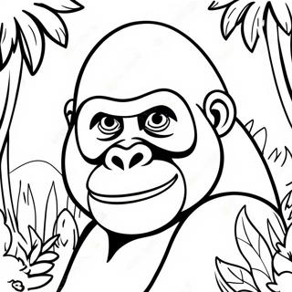 Gorilla Coloring Pages