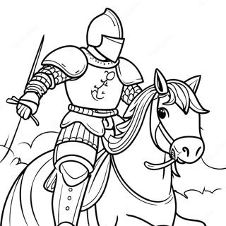 Knight Coloring Pages