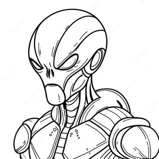 Elite Alien Soldier Coloring Page 35687-7809