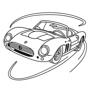 Classic Ferrari Race Car Coloring Page 35967-7858