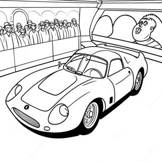 Classic Ferrari Race Car Coloring Page 35967-7859