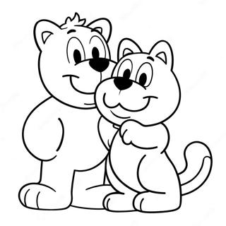 Garfield With Odie Coloring Page 36232-7921