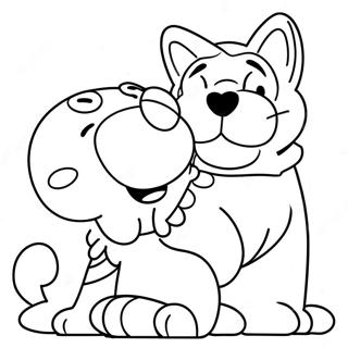 Garfield With Odie Coloring Page 36232-7922