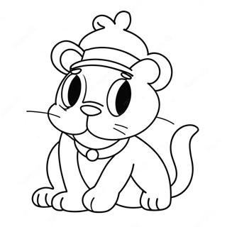 Garfield In A Funny Hat Coloring Page 36233-7927
