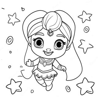 Shimmer And Shine Coloring Pages