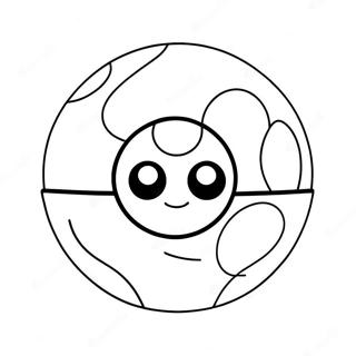 Classic Pokeball Coloring Page 36785-8036