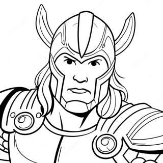 Thor In Battle Armor Coloring Page 36884 8060
