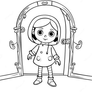 Coraline Exploring The Mysterious Door Coloring Page 36986-8086