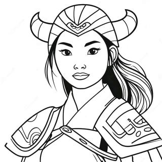 Mulan Coloring Pages