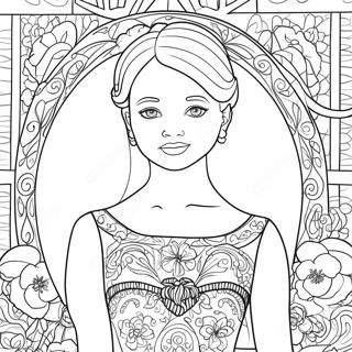 Mirabel In Colorful Dress Coloring Page 3741-434