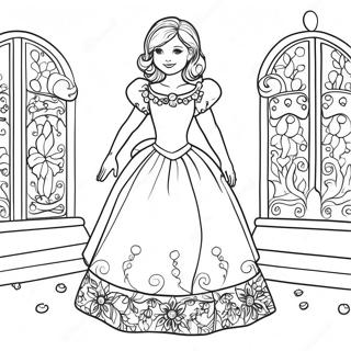 Mirabel In Colorful Dress Coloring Page 3741-435