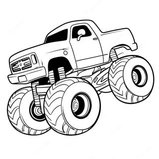 Blaze The Monster Truck Jumping Coloring Page | Coloring-Pages.com