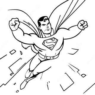 Superman Flying High Coloring Page 37922-8274