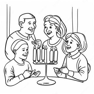 Happy Hanukkah Family Gathering Coloring Page 38012 8306