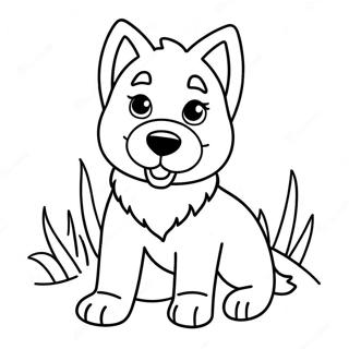 Husky Coloring Pages