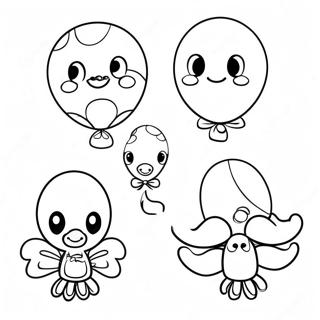 Balloon Coloring Pages