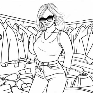 Y2k Fashion Trends Coloring Page 38456-8396