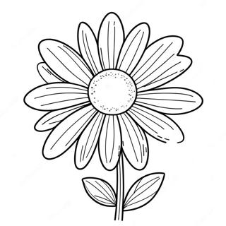 Beautiful Daisy Flower Coloring Page 38551-8413