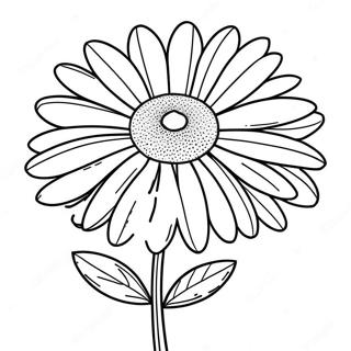 Beautiful Daisy Flower Coloring Page 38551-8414