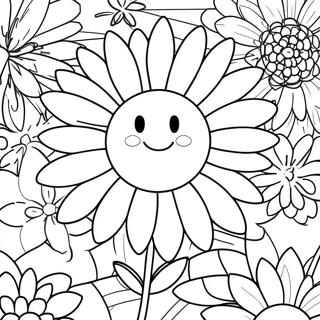 Beautiful Daisy Flower Coloring Page 38551-8416