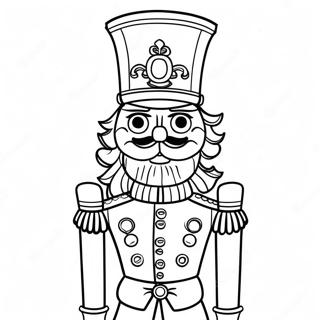 Classic Nutcracker In Uniform Coloring Page 38643-8434