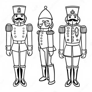 Classic Nutcracker In Uniform Coloring Page 38643-8436