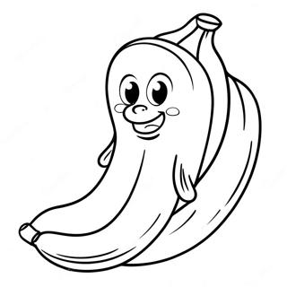 Banana Coloring Pages