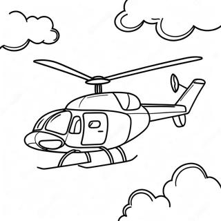 Helicopter Coloring Pages