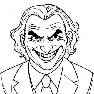 Joker Laughing Manically Coloring Page 38927-8503