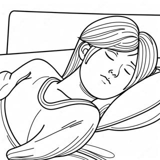Zenitsu Agatsuma Sleeping Coloring Page 3925-2533