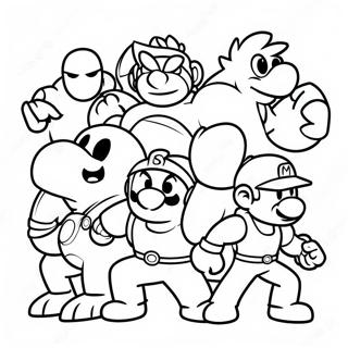 Super Smash Bros Coloring Pages