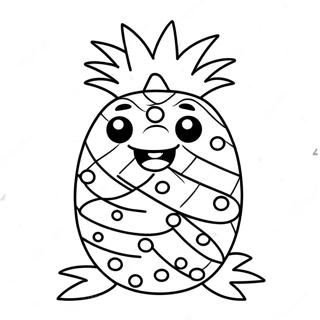 Pineapple Coloring Pages