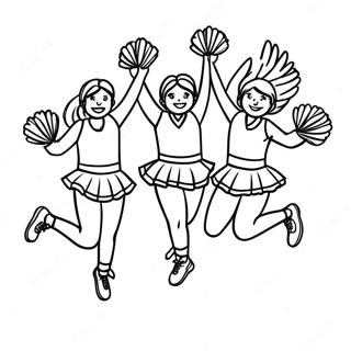 Cheerleading Coloring Pages