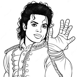 Michael Jackson With Sparkling Glove Coloring Page 40544-8860