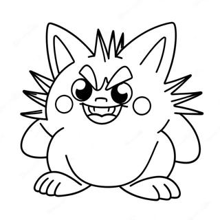 Gengar Spooky Shadow Coloring Page 40735-8894