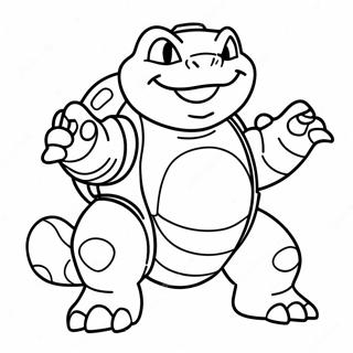 Blastoise Battle Pose Coloring Page 40831-8918