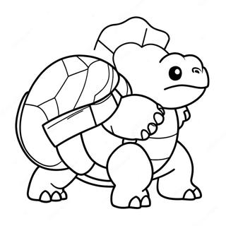 Blastoise With Trainer Coloring Page 40833-8925