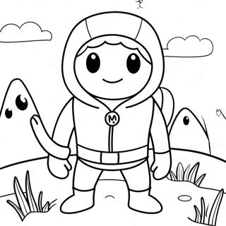 Finn The Human Adventure Coloring Page 41002-8953