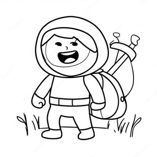 Finn The Human Adventure Coloring Page 41002-8954