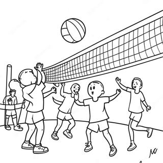 Volleyball Coloring Pages