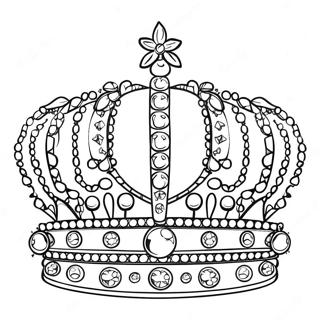 Sparkling Jewel Crown Coloring Page 41541-9077