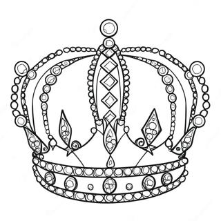 Sparkling Jewel Crown Coloring Page 41541-9078