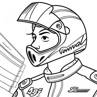 Fast Nascar Driver Coloring Page 41821-9138