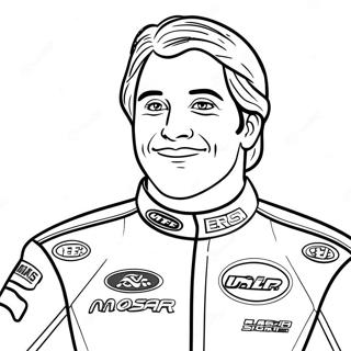 Fast Nascar Driver Coloring Page 41821-9139