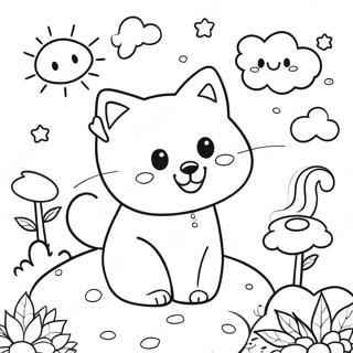 Whimsical Aesthetic Coloring Page 4193-2322